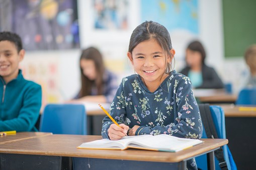 student smiling