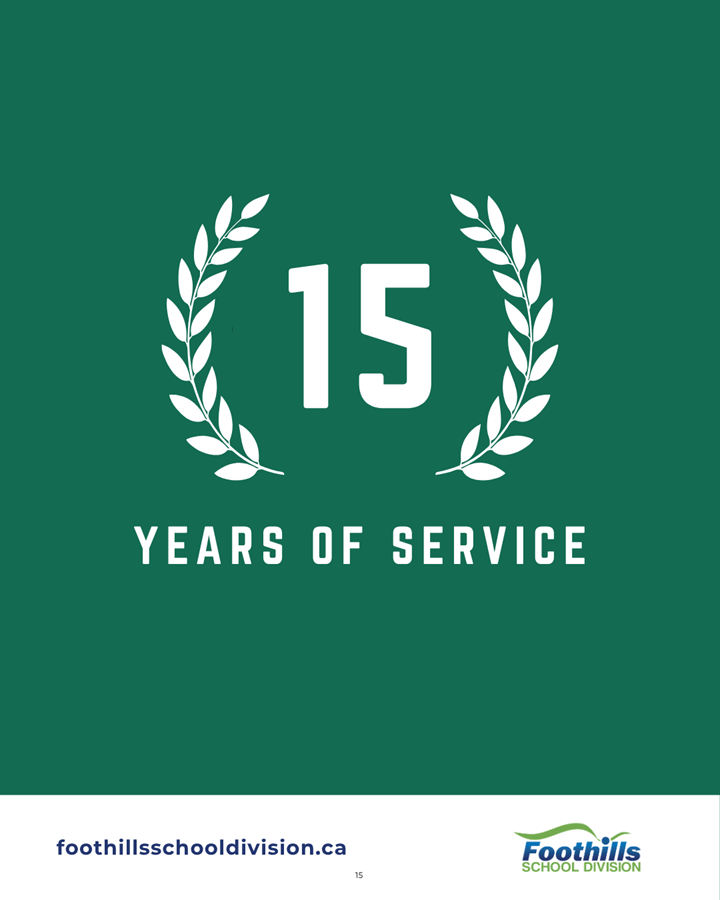 15 Years of Service