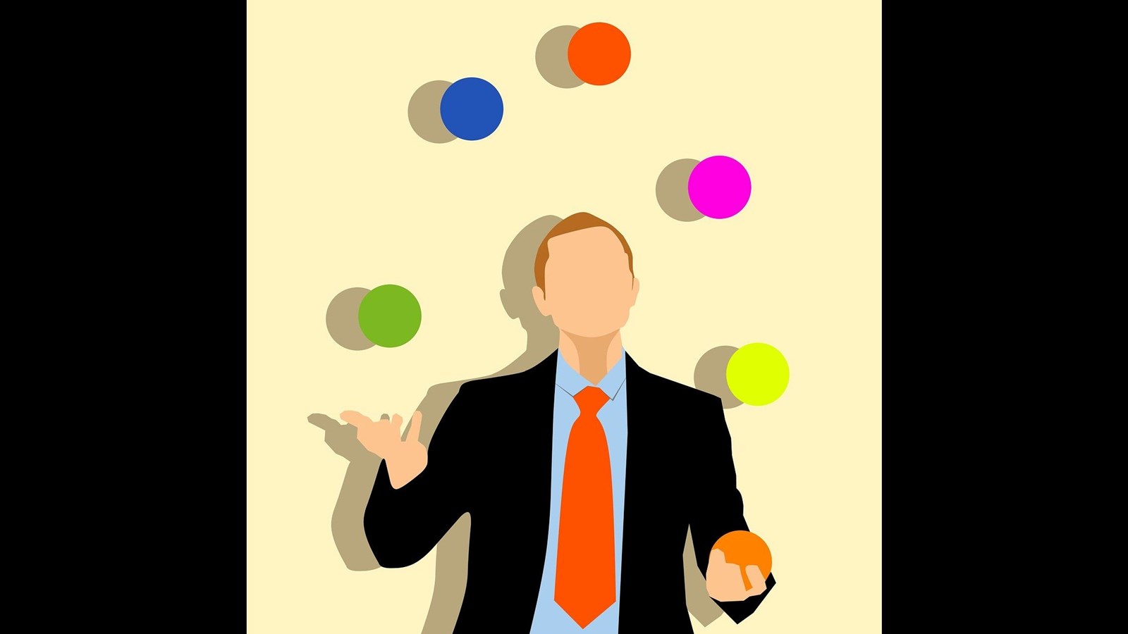 a man juggling balls