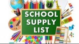 School Supply List